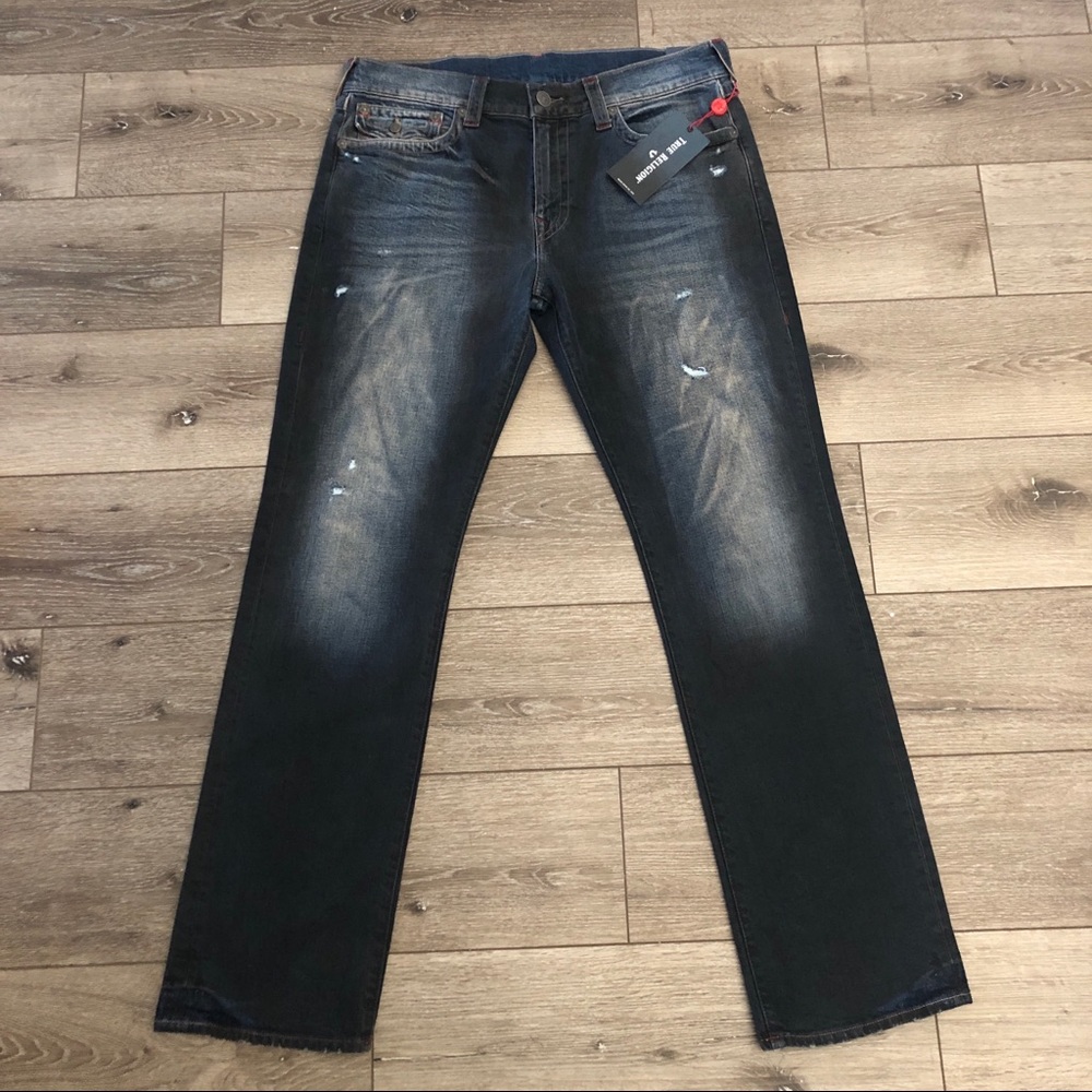 True Religion Ricky 36x34 Pocket Flap Denim Jeans